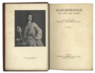 Winston Churchill Signed Limited First Edition of ''Marlborough: His Life and Times'' -- Rare Set Signed by Churchill, One of Only 155 in the Limited Edition, Here in the Original Bindings